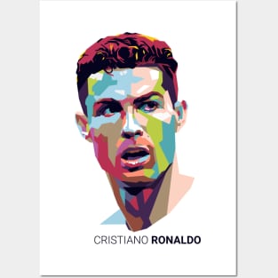 Ronaldo Pop Art Portrait Posters and Art